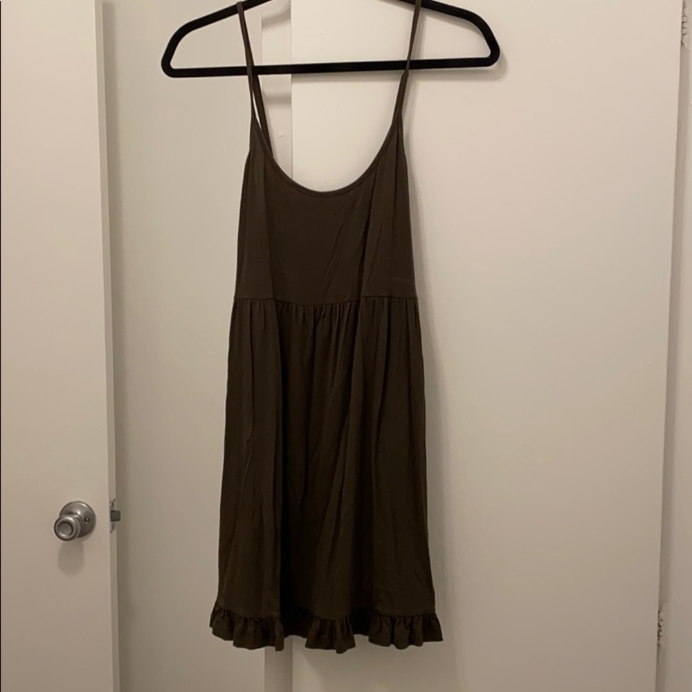 Tobi Army Green Mini Dress